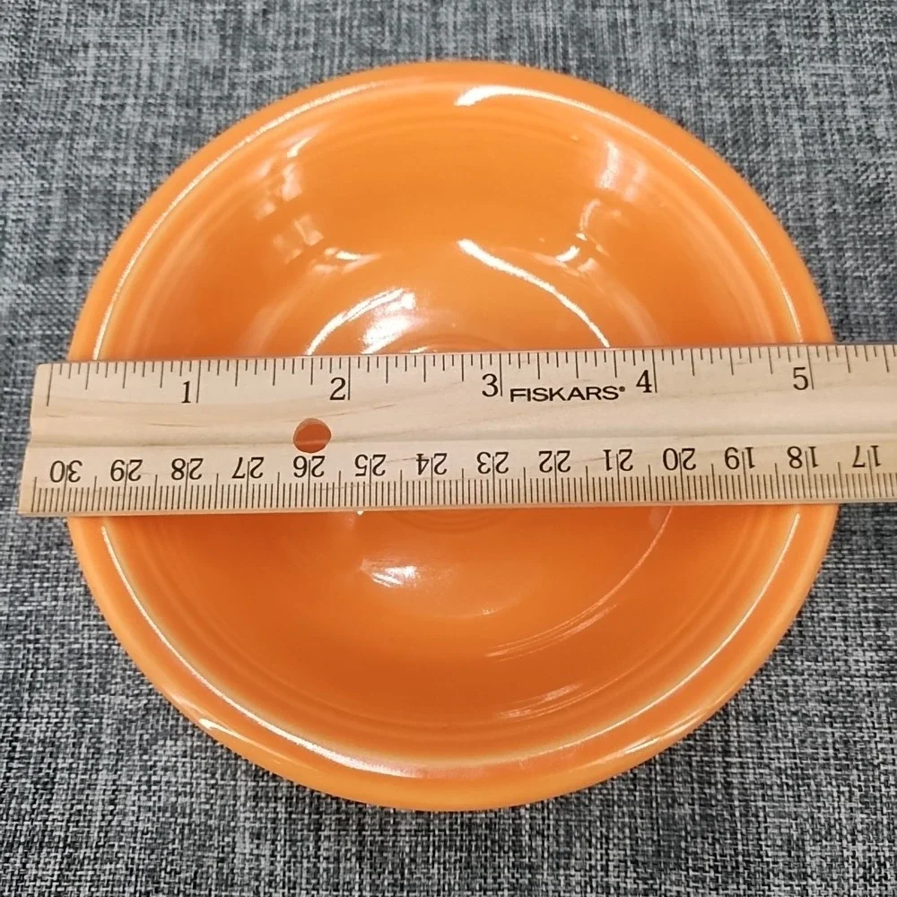 Fiesta Tangerine Orange Fruit Bowl 7 1/4